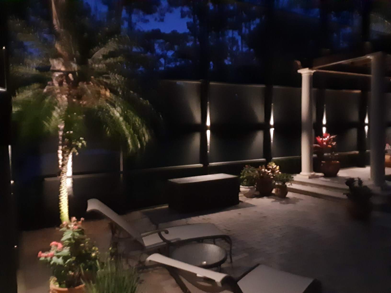 Landscape Lighting for Sam's French Drains and Landscape in Orlando, Florida