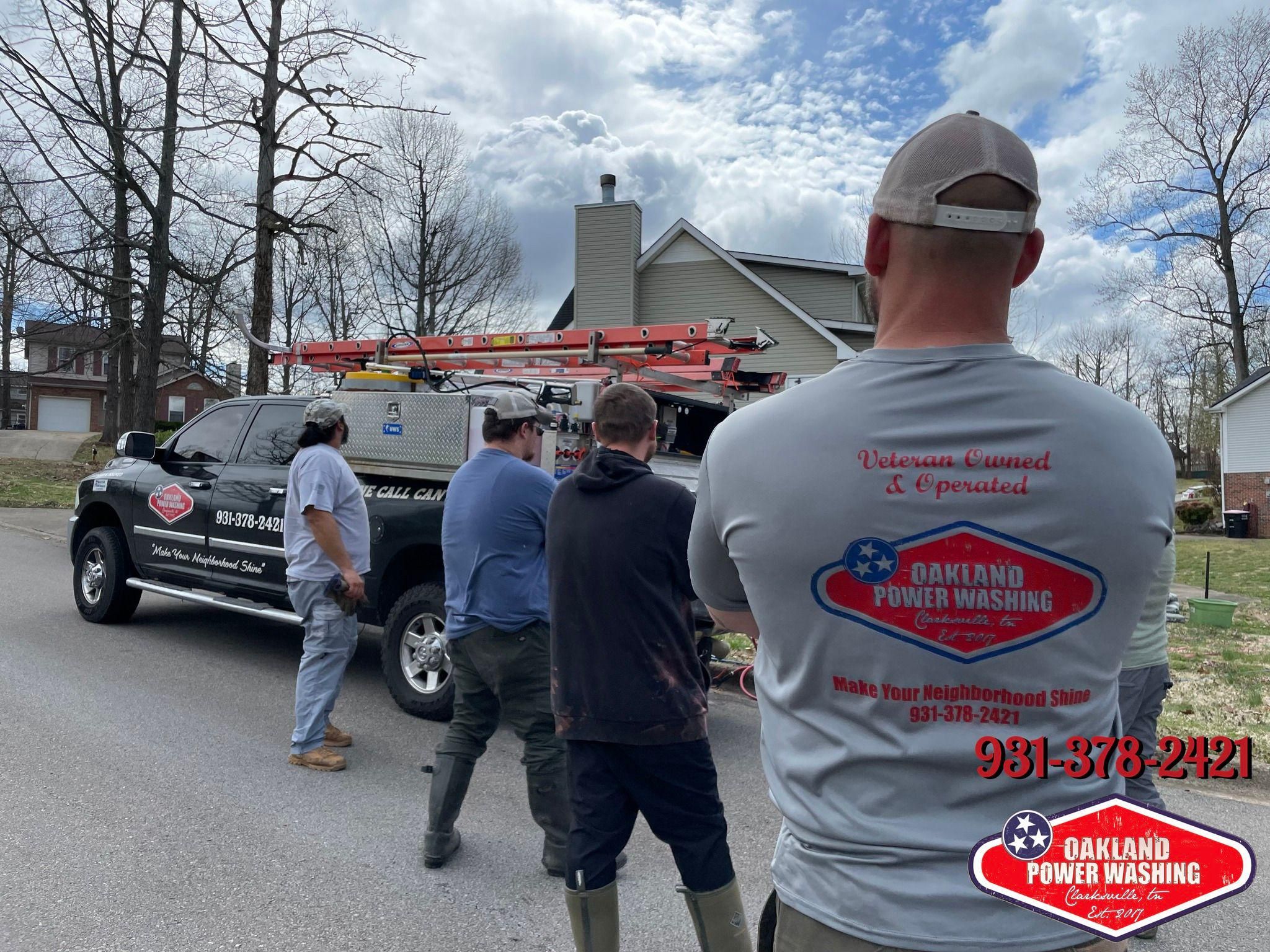 House and Roof Softwash for Oakland Power Washing in Clarksville, TN