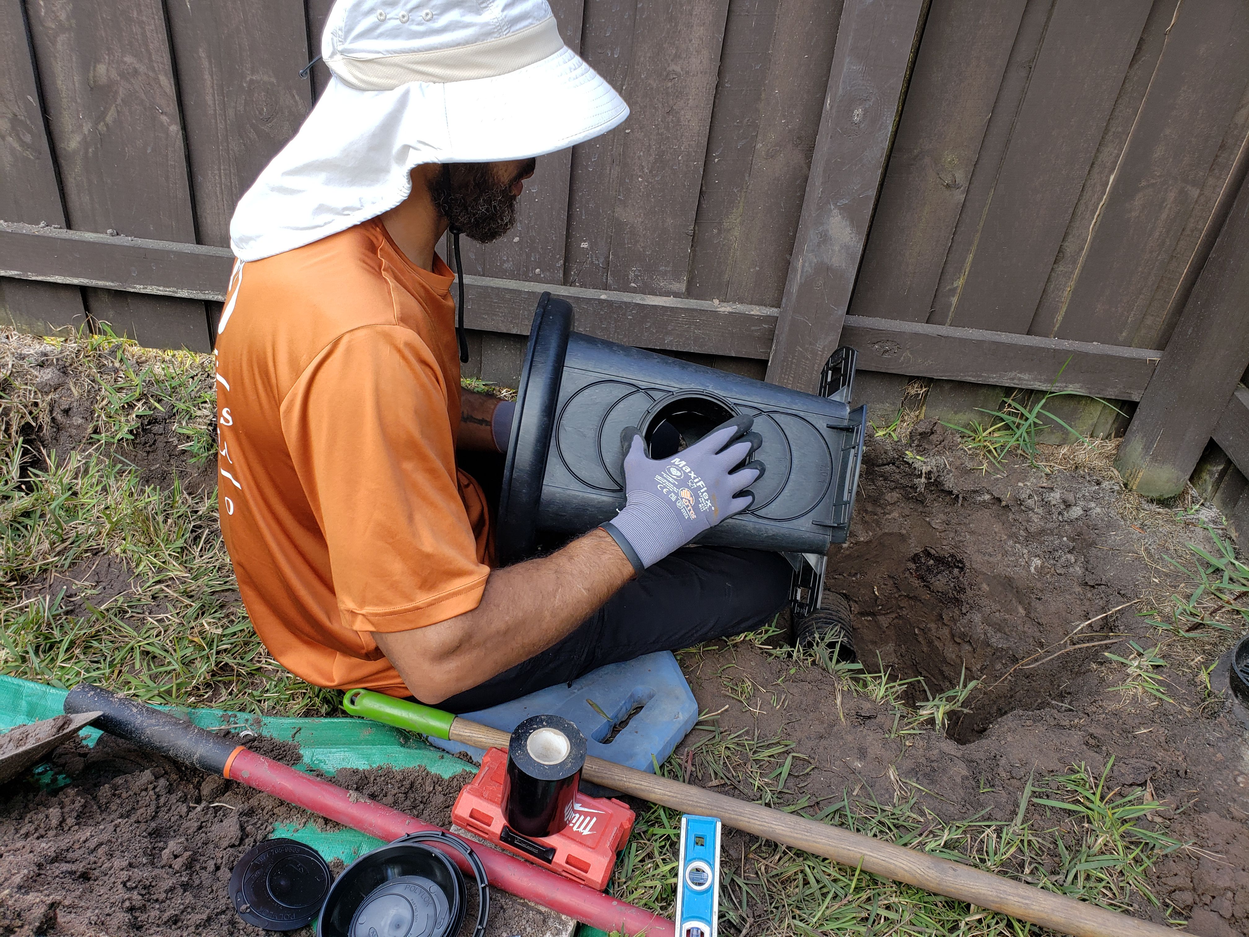 Downspout Drains for Sam's French Drains and Landscape in Orlando, Florida