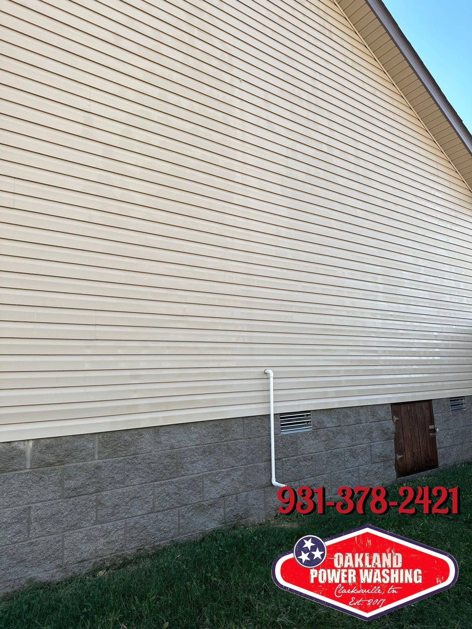 House and Roof Softwash for Oakland Power Washing in Clarksville, TN