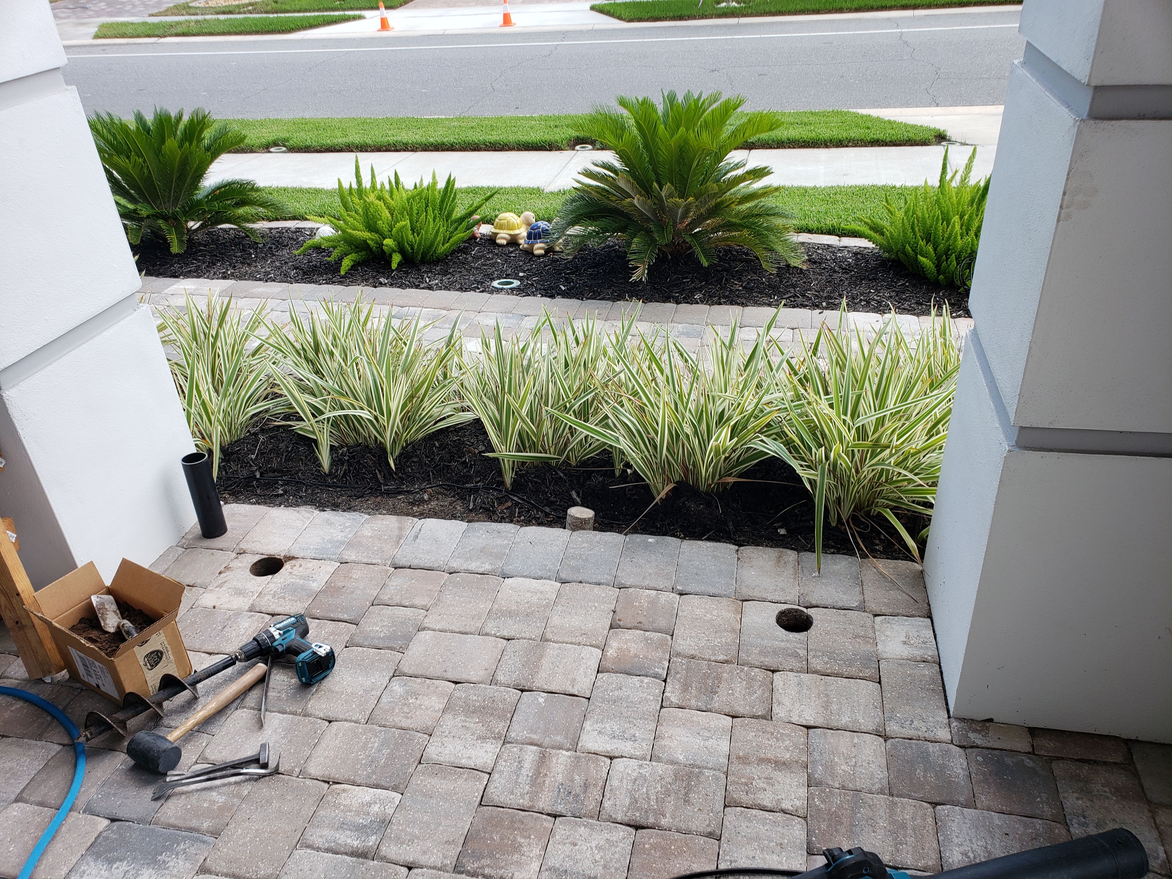 Landscape Lighting for Sam's French Drains and Landscape in Orlando, Florida