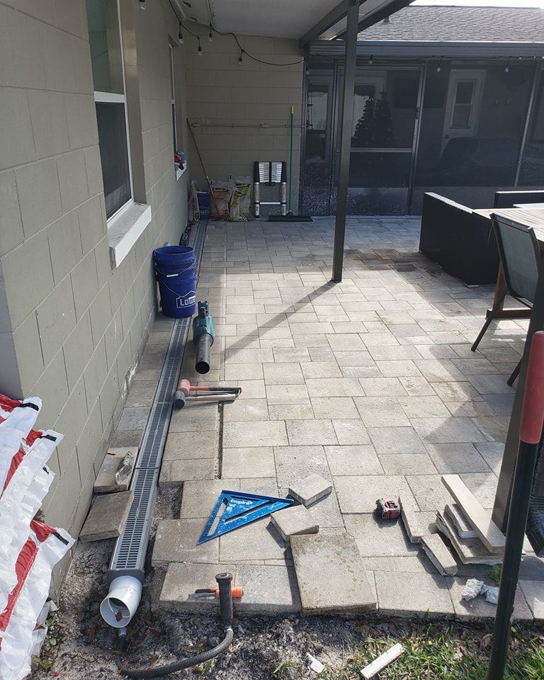 Channel Drains for Sam's French Drains and Landscape in Orlando, Florida