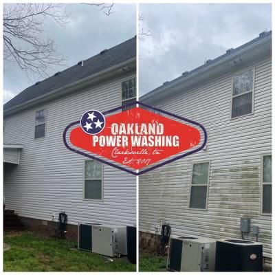 House and Roof Softwash for Oakland Power Washing in Clarksville, TN
