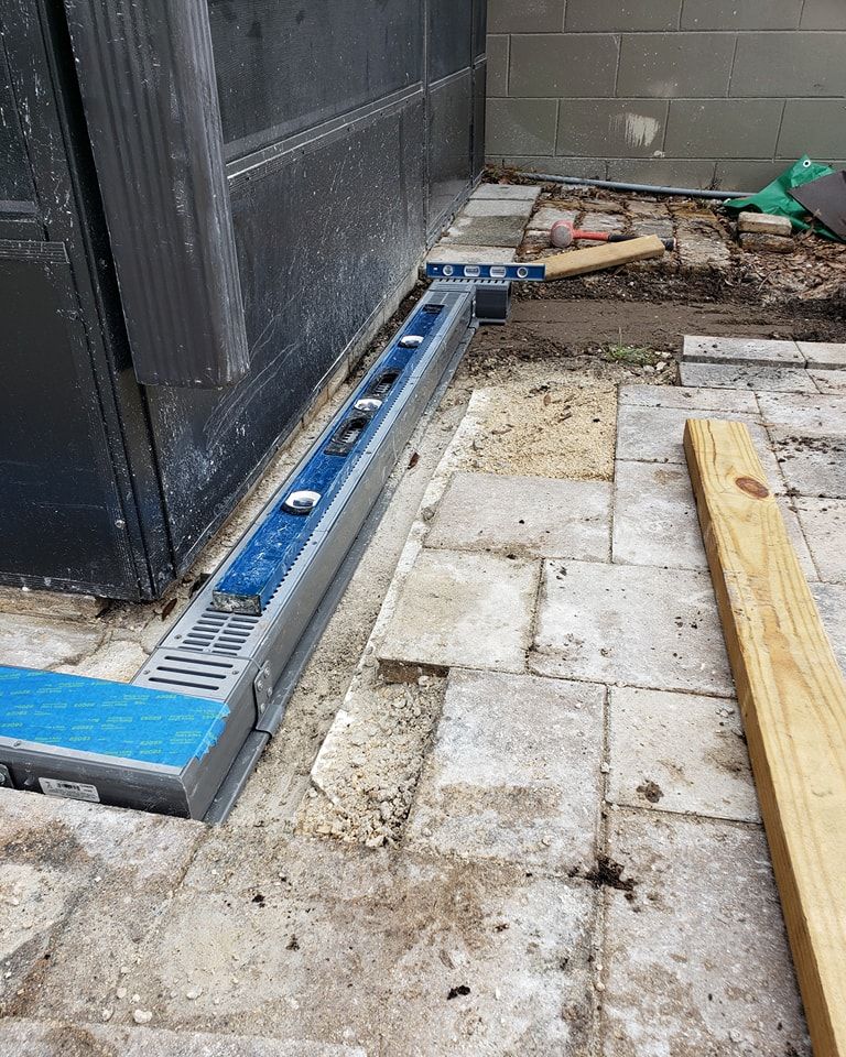 Channel Drains for Sam's French Drains and Landscape in Orlando, Florida
