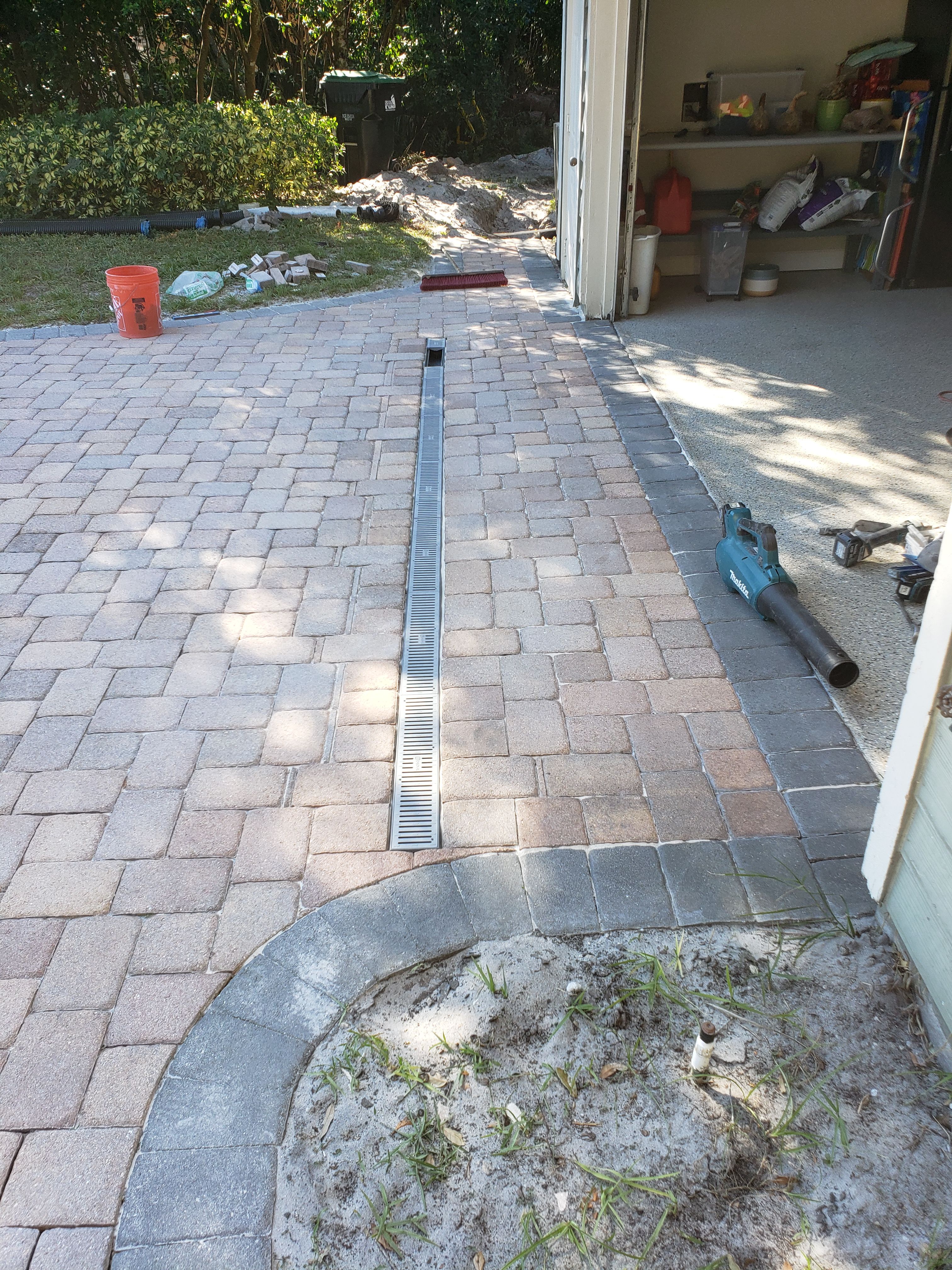 Channel Drains for Sam's French Drains and Landscape in Orlando, Florida