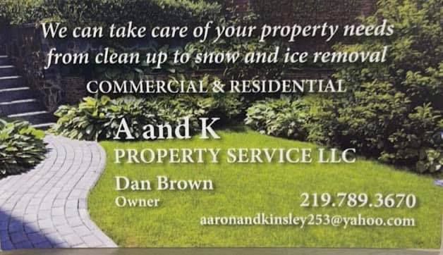 Snow & Ice Removal for A and K Property Service LLC in Hobart, IN